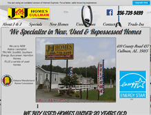 Tablet Screenshot of jandjhomes.net